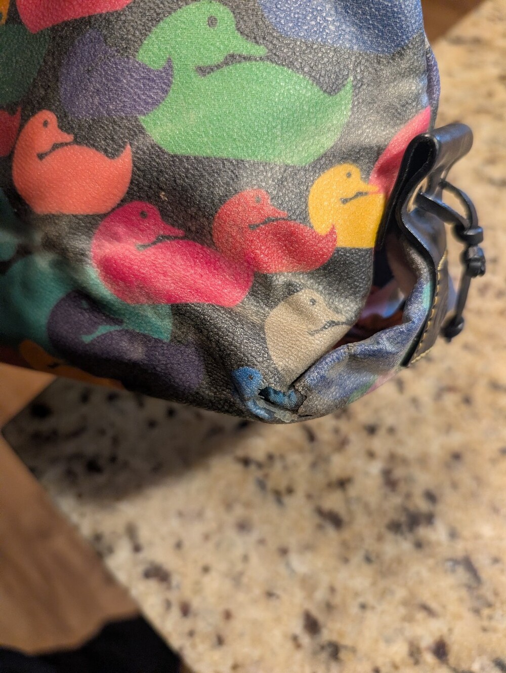 Dooney And Bourke Vintage Rainbow Duck - Picture 10 of 12